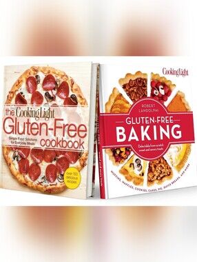 Cooking Light Gluten-Free Cookbook & Baking 2 Book Set Factory Sealed